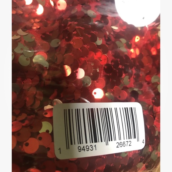 Wonder Nation Girls Red Sequin Dress Size Large (10-12) NEW - Picture 7 of 7